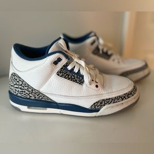 Jordan 3s True Blue - Size 7Y (Womens 8.5)